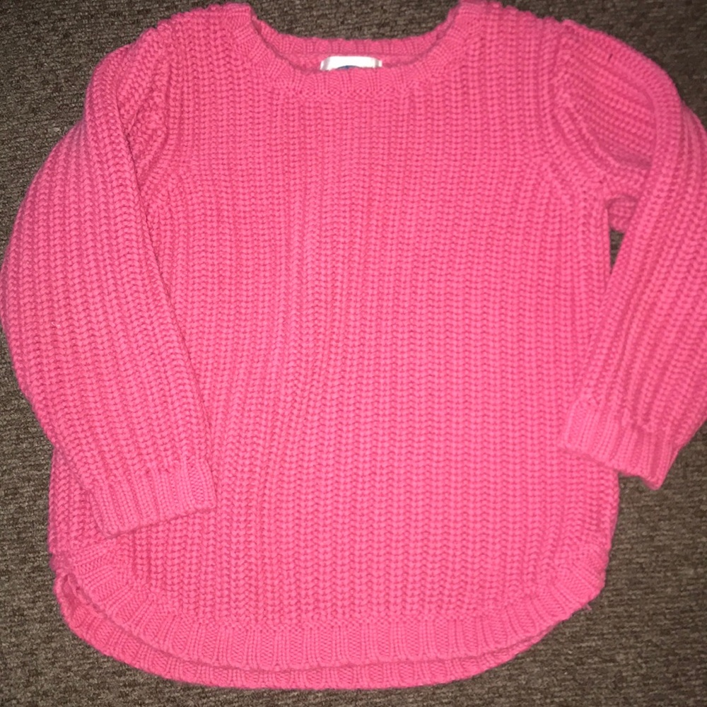 SOLD!!! Girls pink knit sweater